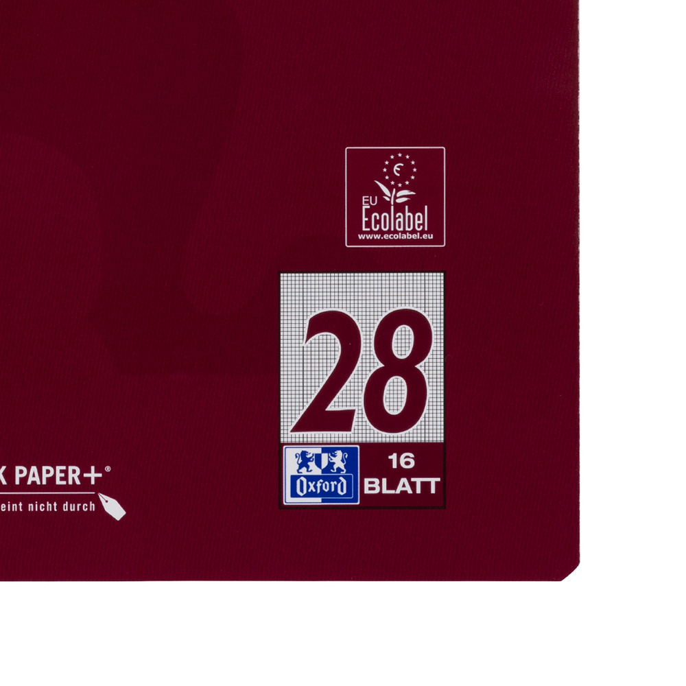 OXFORD Schulheft A4 Kariert mit Hilfsrand Pflaume – Bild 4