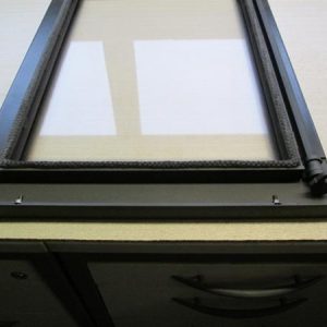 FEUERRAUMTÜR KPL SCHWARZ MIT GLASSCHEIBE