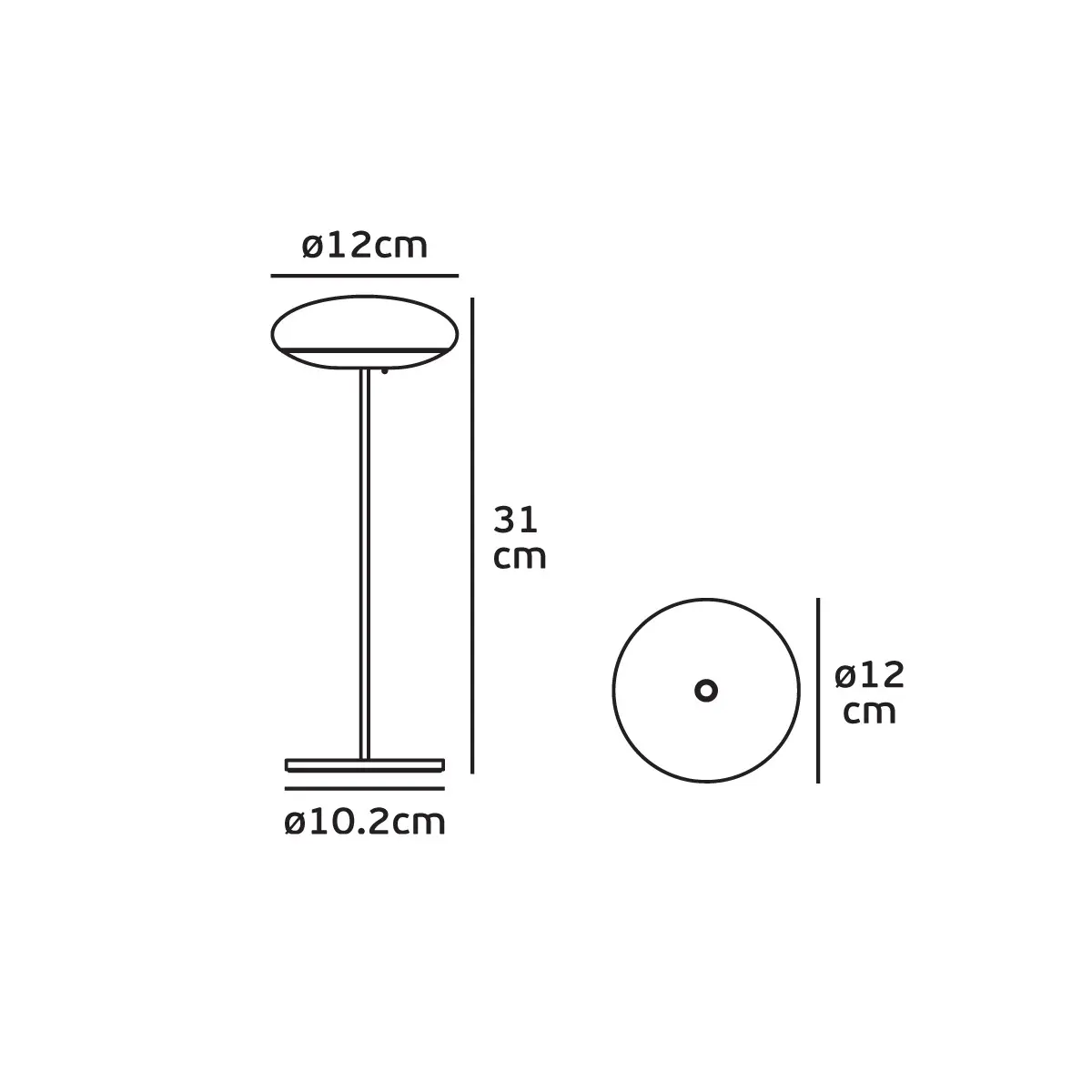 LED Akku Tischleuchte STEPHANIE (Basis) weiß | schwarz – Bild 5