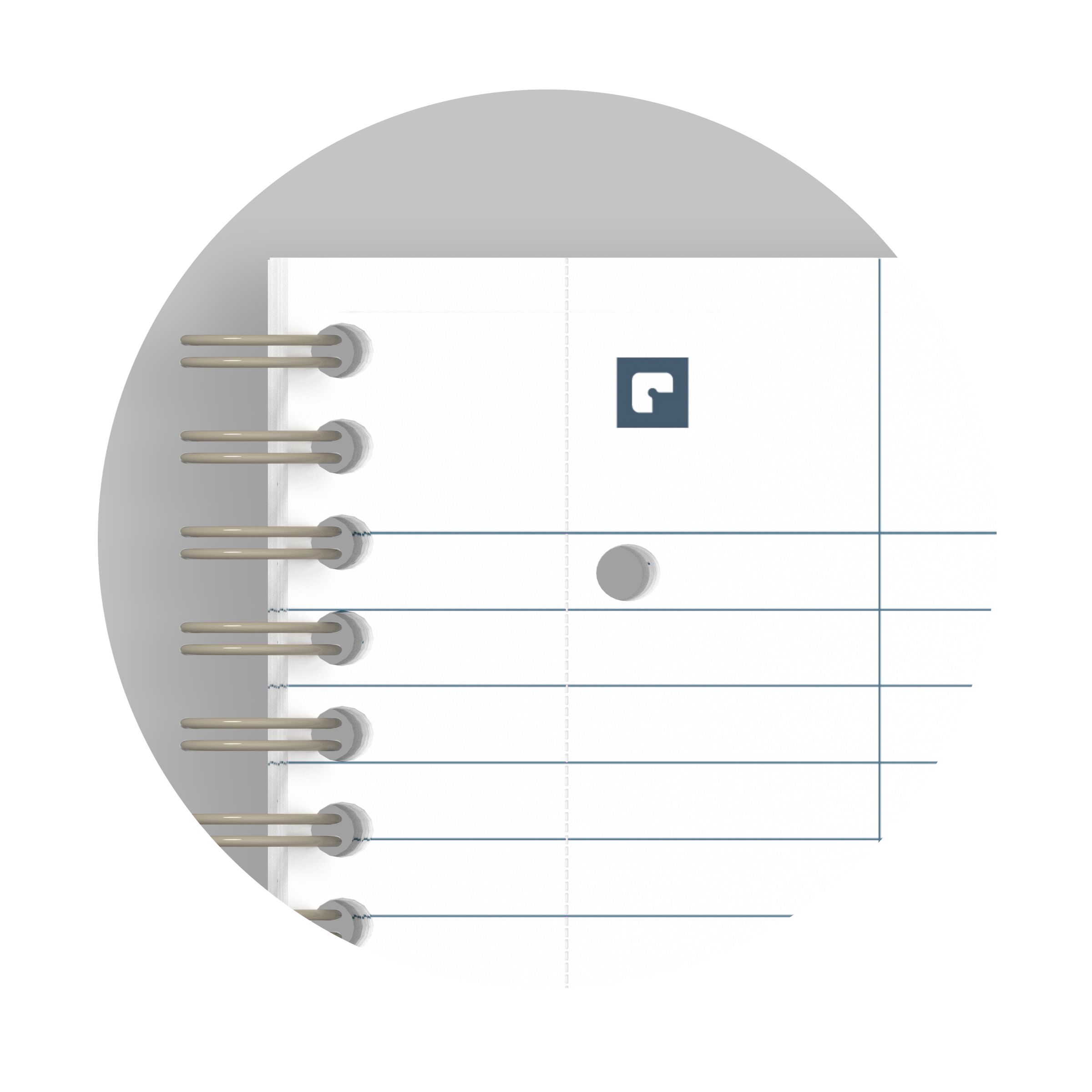 OXFORD Origins Premium Collegeblock A4 Liniert Grau – Bild 5