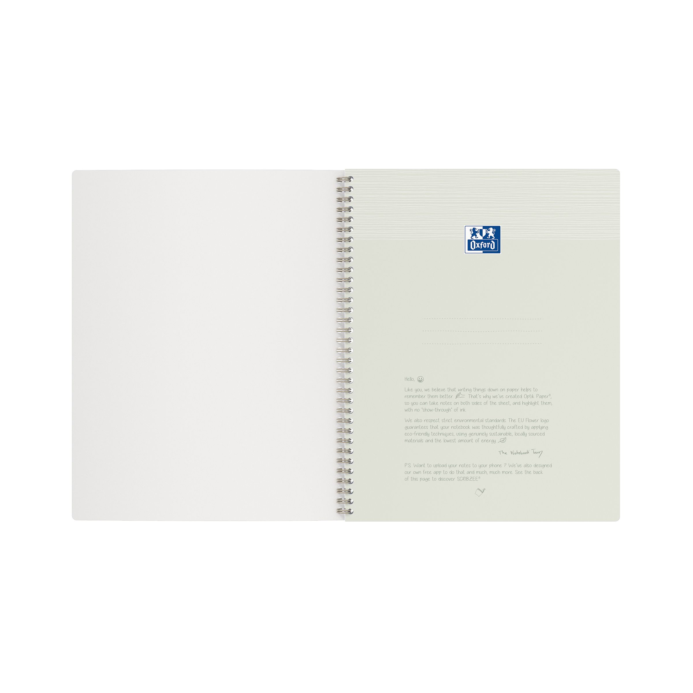 OXFORD Origins Premium Collegeblock A4 Liniert Grau – Bild 7