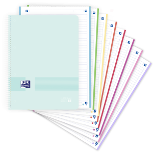 OXFORD EUROPEAN BOOK 8 Collegeblock für alle Fächer Liniert Pastell Blau