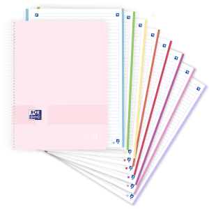 OXFORD EUROPEAN BOOK 8 Collegeblock für alle Fächer Liniert Pastell Rosa