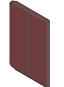 Keramikseiten ob. und unt. Bordeaux