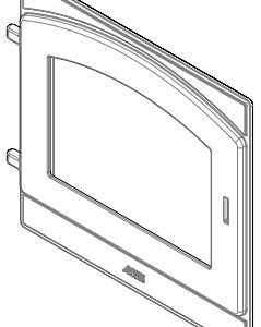 Komplette Tür aus Guß SMOKE