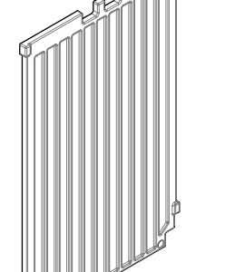 Rückwand aus Gusseisen