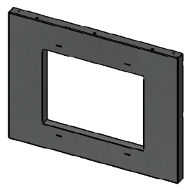 Türrahmen schwarz lackiert