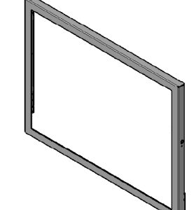 Türrahmen Ausführung Schwarz lackiert