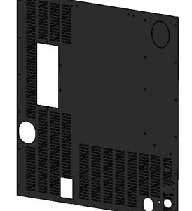 Hintere schwarze Rückwand