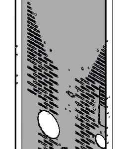 Rückwand Kit mit Halterungen für Platine