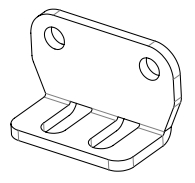 Fassung für Lüftgittersscharnier
