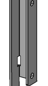 Schwarzes unteres Scharnier
