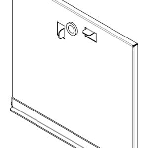 Tür des Aschenkastens