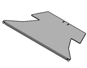 Rauchleitblech aus Stahl