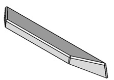 Vordere Ablage aus Alutec