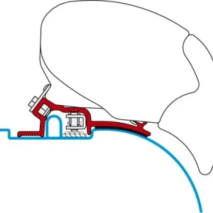 Adapter für Fiamma Dachmarkisen F65, F65 S und F65 L 2 St.ab Bj.94-6.06