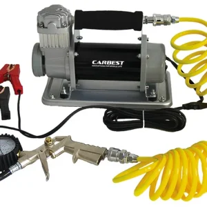 Carbest 12V Luftkompressor für Fahrzeugreifen und Outdoorartikel