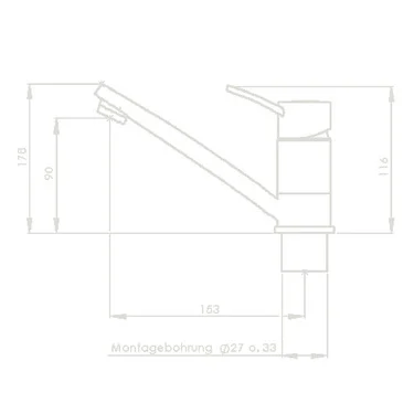 Wasseramratur Contur E – Mit Wasserhahn – Bild 2