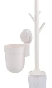 WC-Bürste mit Saugnapf, weiß
