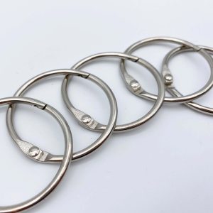 Karteikarten-Ringe 5er Pack Silber