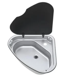 Spüle Edelstahl Ausführung Scharnier rechts, 8,7 Liter