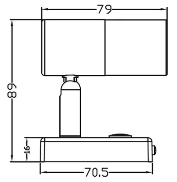 12-V-LED-Spot mit Touch-Schalter und USB-Port im Sockel – Bild 2