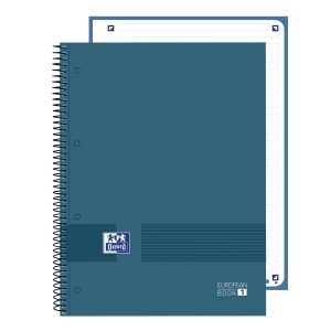 Oxford European Book 1 Hardcover Collegeblock Liniert Dunkles Blau