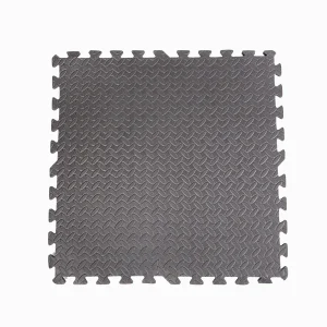 Bodenfliesen 60 x 60 cm – 4er Set inklusive Eckleisten