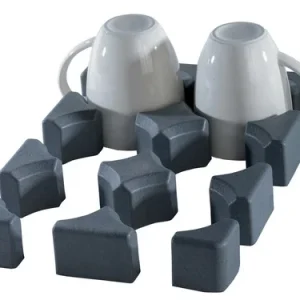 Purvario Glas-/Tassenhalter niedrig – 6er Set