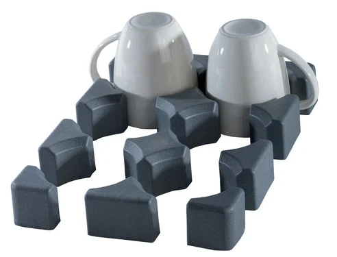 Purvario Glas-/Tassenhalter niedrig – 6er Set