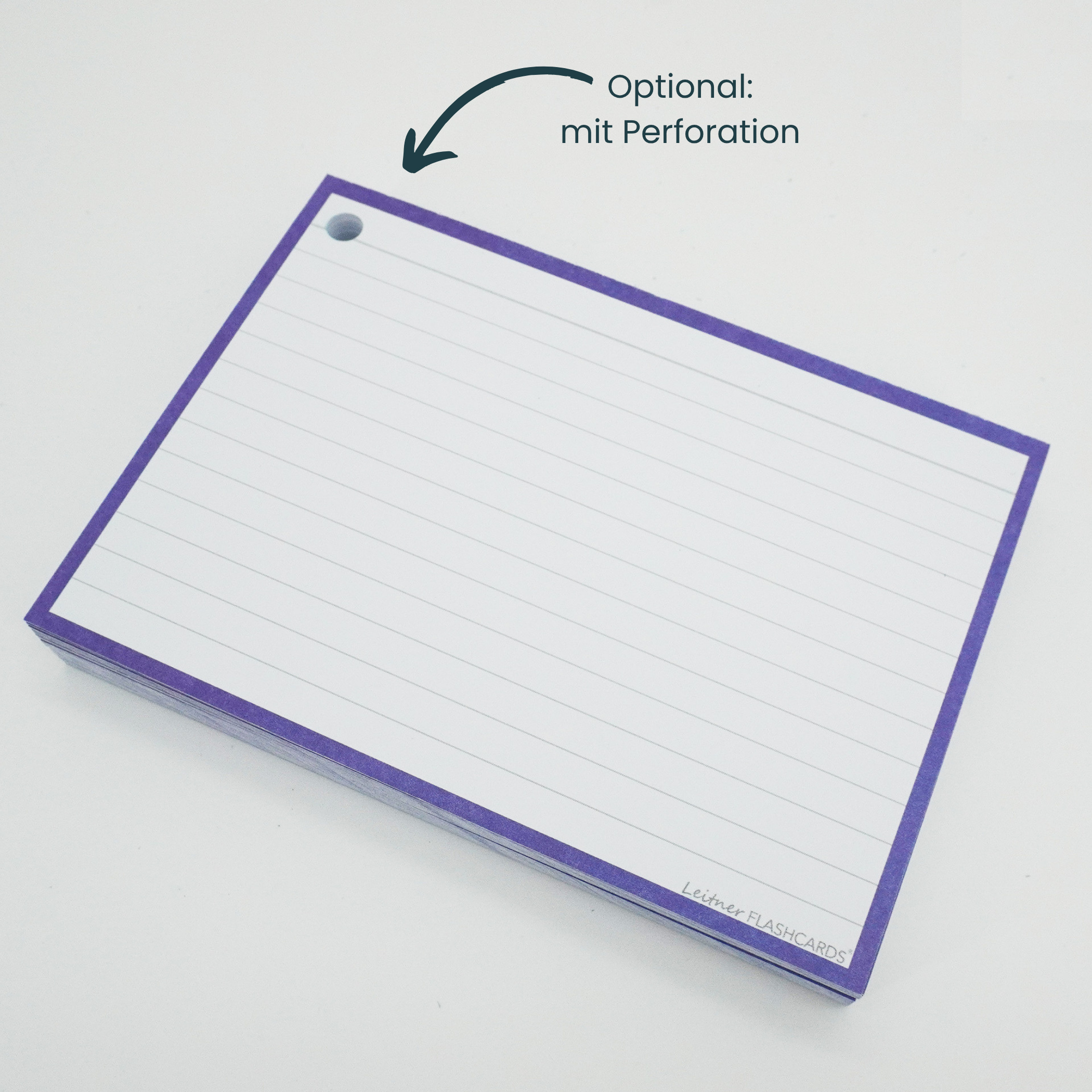 Leitner Flashcards Karteikarten A6 Lila Liniert – Bild 2