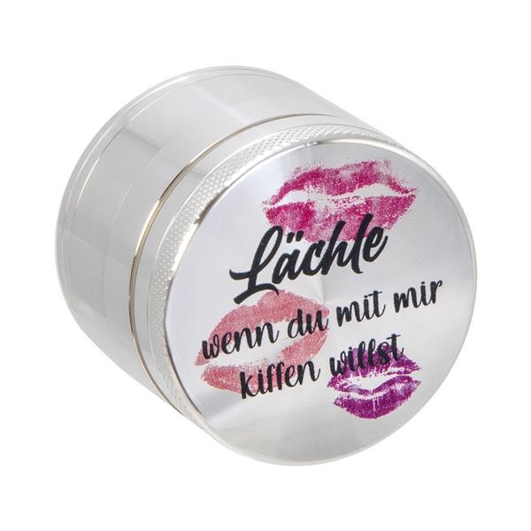 Aluminium Grinder Lächle 4 teilig 50mm