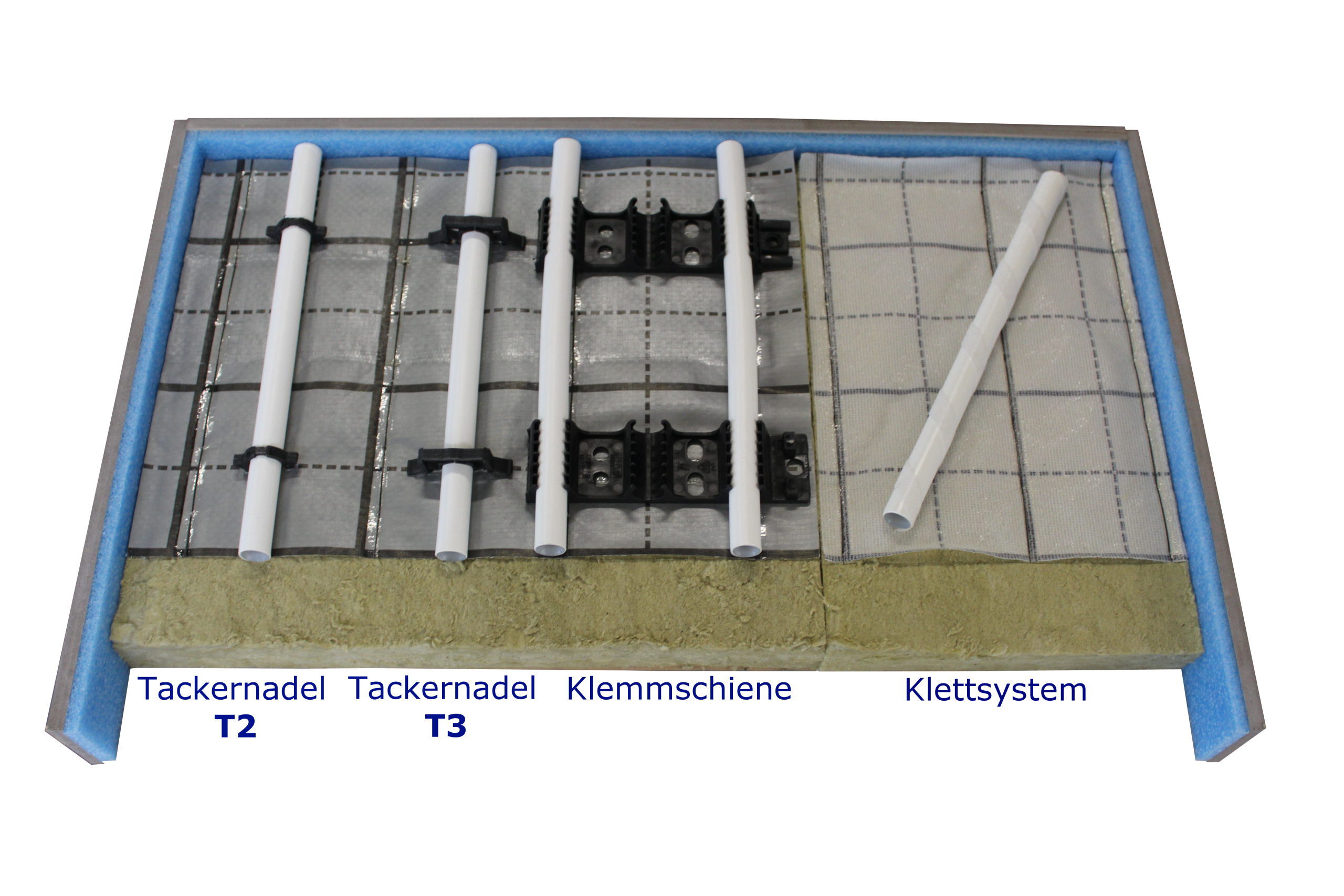 Tackersystem Mineral Dämmung Komplettpaket 40m² (VA 100mm) – Bild 3