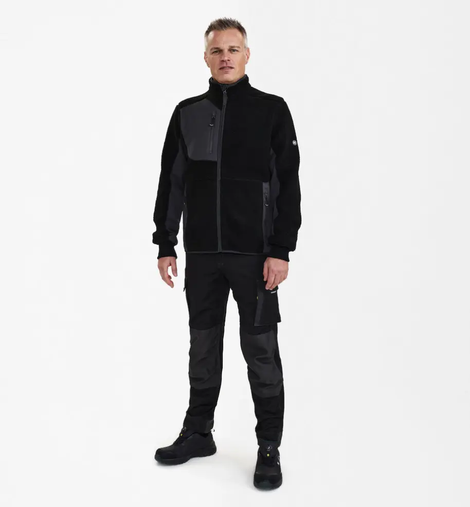FE Engel X-treme Faserjacke Schwarz/Anthrazitgrau – Bild 3