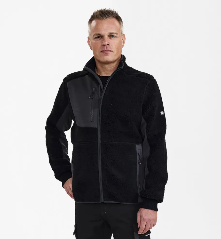 FE Engel X-treme Faserjacke Schwarz/Anthrazitgrau – Bild 5