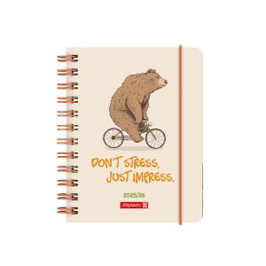 Brunnen Schülerkalender A6 Bär 2025-2026