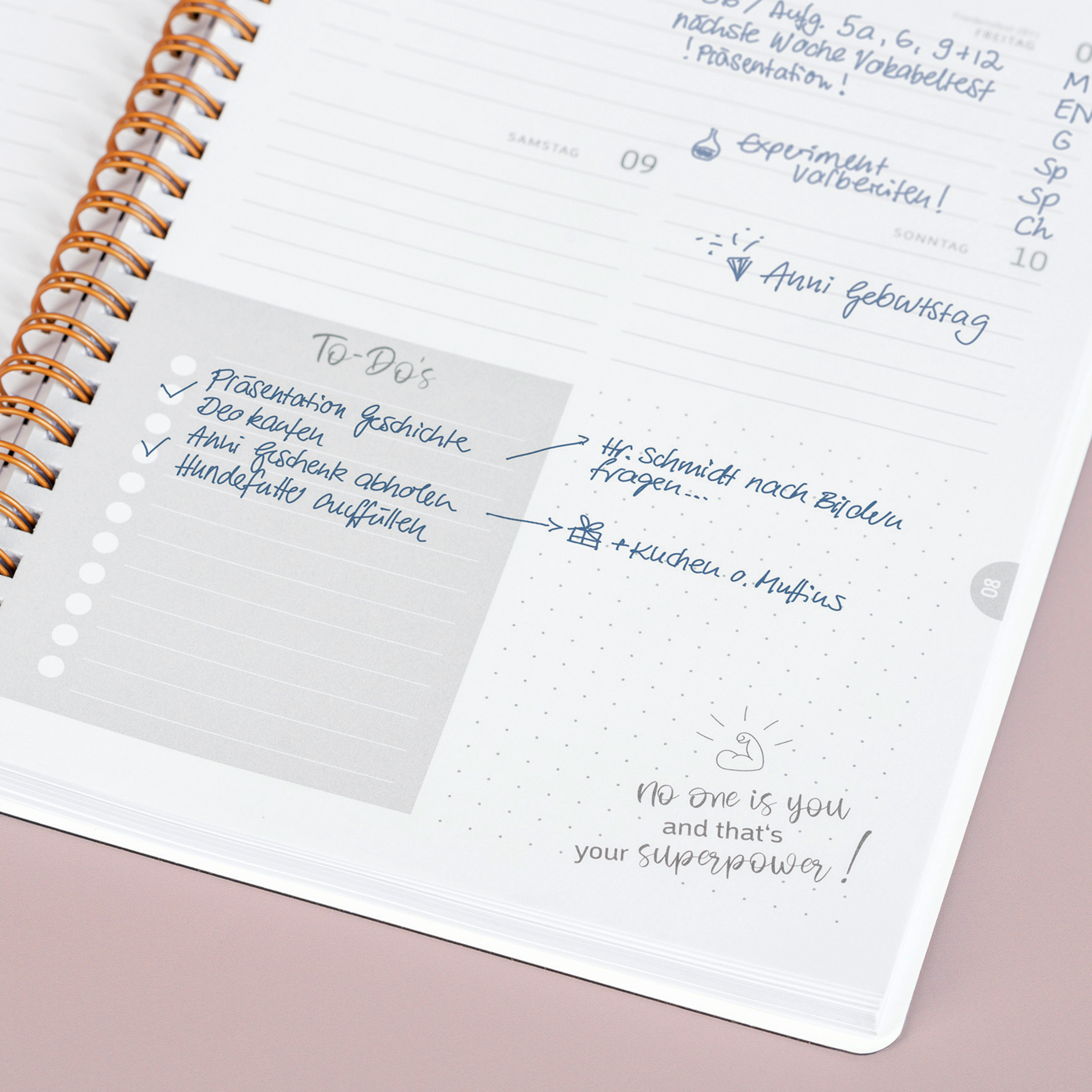 Brunnen Schülerkalender A6 Bär 2025-2026 – Bild 3