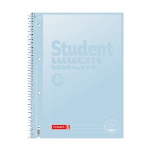 BRUNNEN PREMIUM STUDENT Collegeblock A4 Pastell Blau liniert
