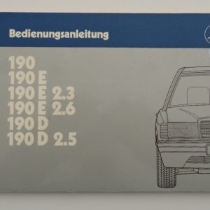 Mercedes Benz Type 190-190E-190E 2,3-190E 2,6-190D-190D 2,5 (W201)