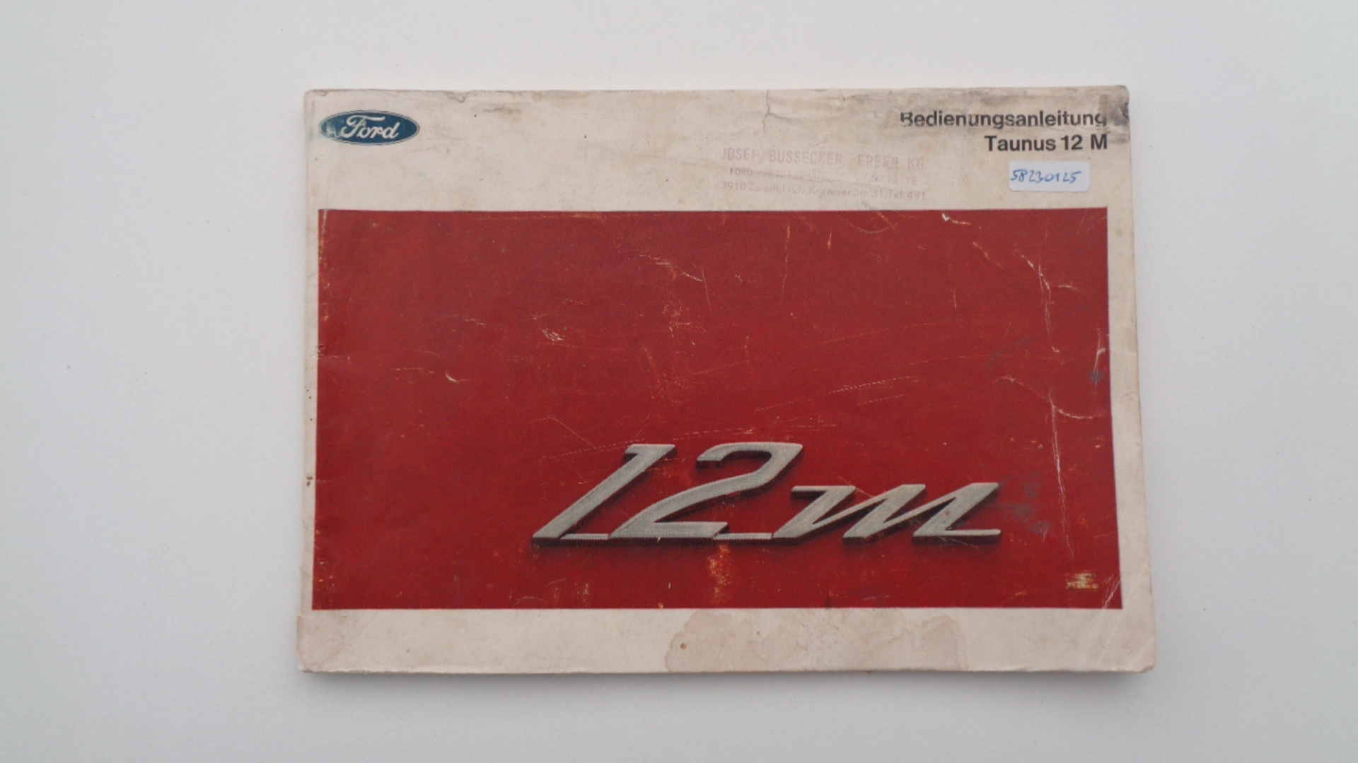 Bedienungsanleitung für Ford Taunus 12M