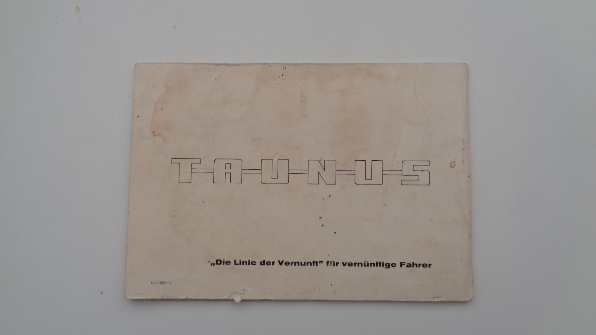 Bedienungsanleitung für Ford Taunus 12M – Bild 2