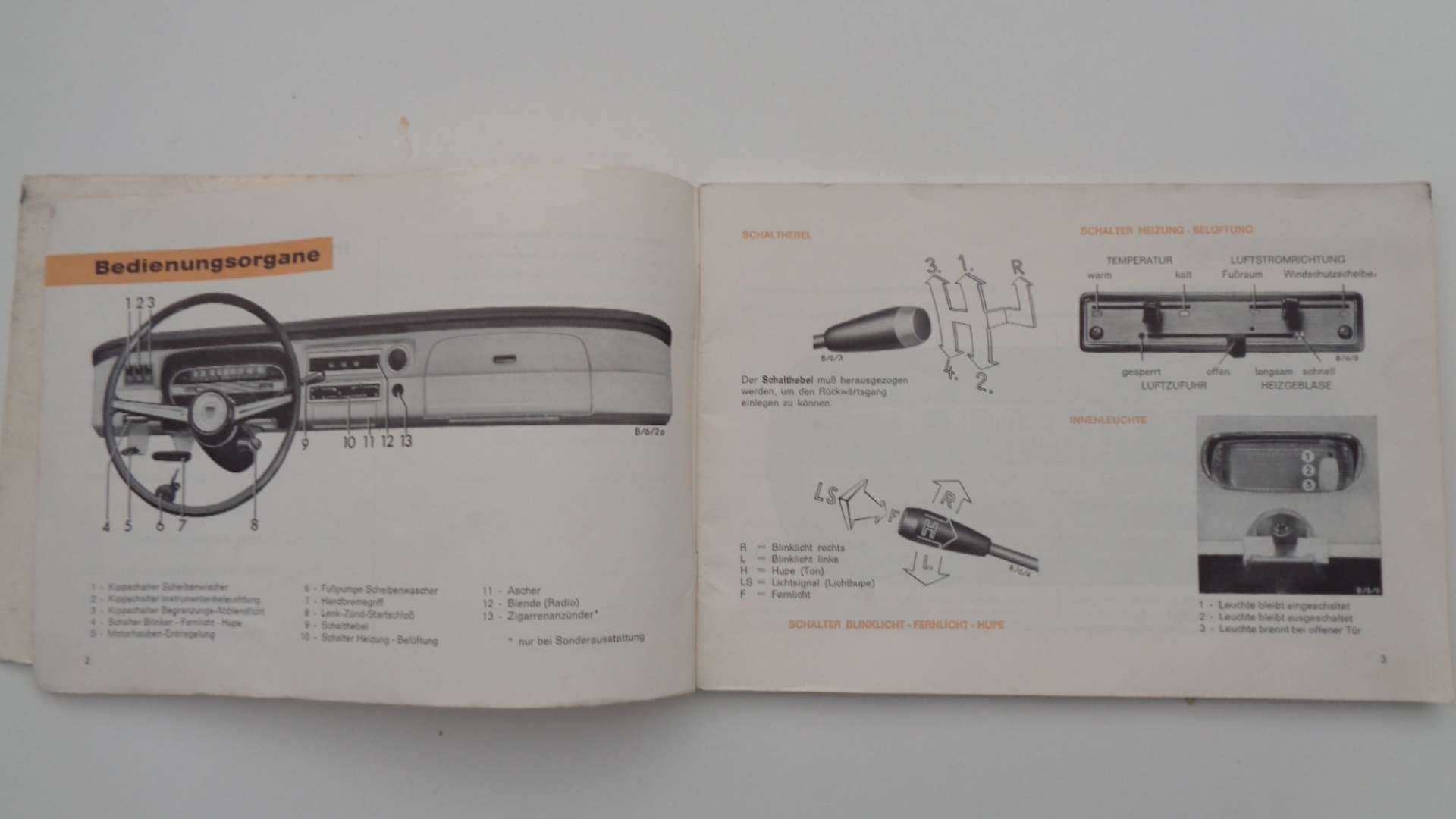 Bedienungsanleitung für Ford Taunus 12M – Bild 6