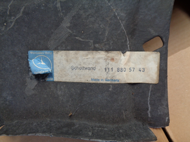 Schottwand, Trennwand links für Mercedes W111, W112 Coupe/Cabrio – Bild 3