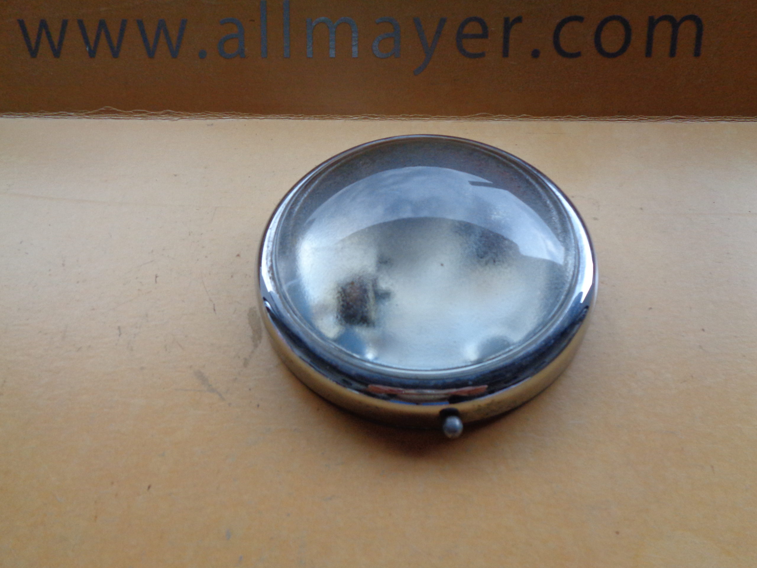 Innenleuchte rund mit Chromring für LKW oder Bus