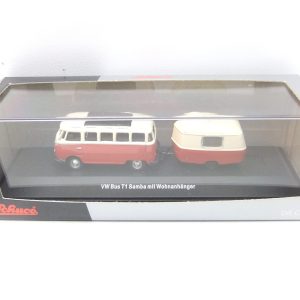Schuco 216901 HO VW Bus T1 mit Wohnanhänger