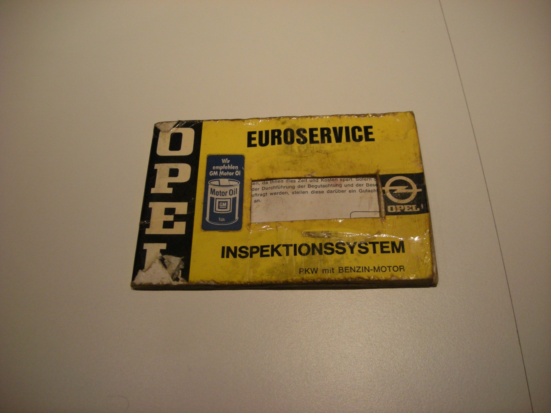 Opel Inspektionsbuch