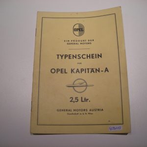 Opel Kapitän -A 2,5 ltr