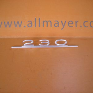 Typenschild, Schriftzug „230´´ für Mercedes W114, W115