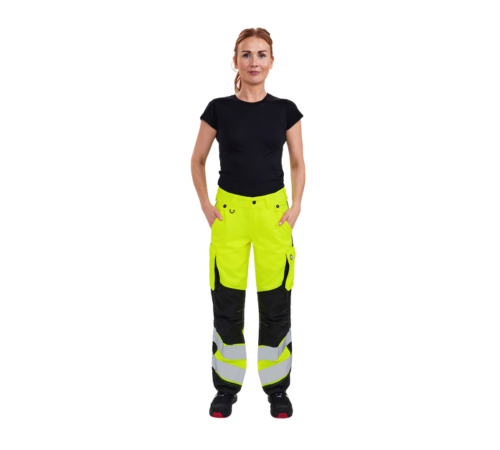 Engel Safety Light Damenhose Neongelb/Schwarz – Bild 2