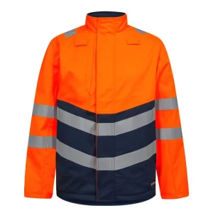 Engel Safety+ Softshelljacke Fluoorange/Blau ideal für wechselndes Wetter